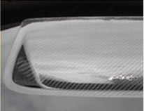 Carbon fiber hood scoops
